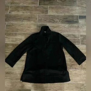 Tuckernuck women’s black oversized collared shirt